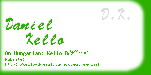 daniel kello business card